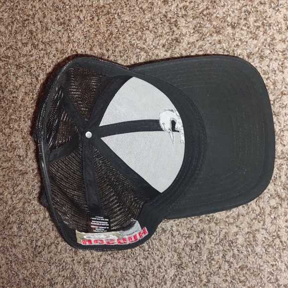 Ducks Unlimited Mesh Trucker Snapback Hat Cap Black Out Stars & Stripes USA - Picture 7 of 8